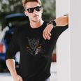 フクロウ レトロ アイ メンズ レディース キッズ ギフト アパレル 長袖Tシャツ 彼への贈り物