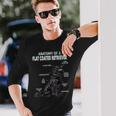 フラットコートレトリバーの解剖学 長袖Tシャツ 彼への贈り物