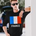 フランス国旗シャツ 長袖Tシャツ 彼への贈り物