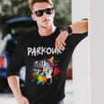 フリーランニング、ストリートワークアウト、フリースタイル、アクロバット、パルクール 長袖Tシャツ 彼への贈り物