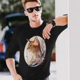 フローラル アビシニアンキャット 日本桜猫 犬種 長袖Tシャツ 彼への贈り物