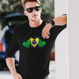 ブラジル独立記念日 ブラジル誕生 国旗 愛 ブラジル 長袖Tシャツ 彼への贈り物