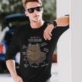ブラックポメラニアン解剖学、面白くてかわいいペットポンポン、犬のお父さん。 長袖Tシャツ 彼への贈り物