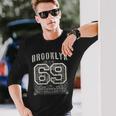 ブルックリン ニューヨーク バンダナスタイル アンティーク調tシャツ 長袖Tシャツ 彼への贈り物