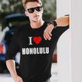ホノルル お土産 思い出 長袖Tシャツ 彼への贈り物