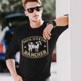 ホルスタイン・フリージア牛 ホルスタイン・ランチャー 長袖Tシャツ 彼への贈り物