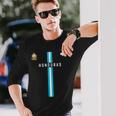 ホンジュラス国旗、ホンジュラスのシルエットマップ、紋章 長袖Tシャツ 彼への贈り物