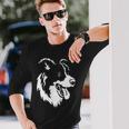 ボーダーコリー 犬 いぬ ボーダーコリー グッズ 長袖Tシャツ 彼への贈り物