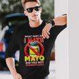 マヨネーズ嫌い 長袖Tシャツ 彼への贈り物