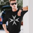 マルタ十字架騎士 病院 マルタ十字軍 長袖Tシャツ 彼への贈り物