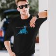 マンタレイかわいいマンタ愛好家スティングレイシュノーケリング 長袖Tシャツ 彼への贈り物
