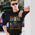ミュージックdjs オールドスクールvs ニュースクールターンテーブル 長袖Tシャツ 彼への贈り物