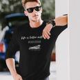ヨタカがあれば人生はもっと良くなる 長袖Tシャツ 彼への贈り物
