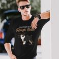 ラフコリーの解剖学ファニードッグパピーギフト長袖Tシャツ 彼への贈り物