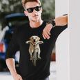 ラブラドールレトリバー サイクリング 長袖Tシャツ 彼への贈り物