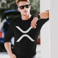 リップル Xrp コイン 月 Xrp 陸軍 暗号通貨 Xrp 長袖Tシャツ 彼への贈り物
