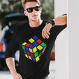 ルービックキューブ。 長袖Tシャツ 彼への贈り物