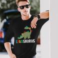 レゴサウルス おもしろ恐竜ザウルス 長袖Tシャツ 彼への贈り物