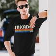 レトロ ヴィンテージ 70S 80S スタイル 坂戸 日本 長袖Tシャツ 彼への贈り物