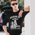 レトロufo宇宙船 長袖Tシャツ 彼への贈り物