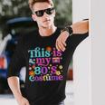 レトロな80年代パーティー衣装 ビンテージ1980年代クラシック 長袖Tシャツ 彼への贈り物