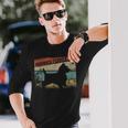 レトロノーリッチテリア ドッグブリードシルエット ノーリッチテリア 長袖Tシャツ 彼への贈り物