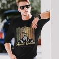 レトロマウントレーニア国立公園 Usヴィンテージマウントレーニア山 長袖tシャツ 長袖Tシャツ 彼への贈り物