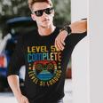 レベル50 コンプリートレベル51 ローディング 50歳の誕生日 ビデオゲーマー 長袖Tシャツ 彼への贈り物