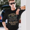 ロイヤルエンフィールドwdReクラシックモーターサイクルww2 長袖Tシャツ 彼への贈り物