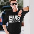 ロサンゼルス カリフォルニア Ems 救急救命士 Emt ユニフォーム 長袖Tシャツ 彼への贈り物