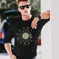 ロータリーダイヤルヴィンテージ古い電話番号 長袖Tシャツ 彼への贈り物