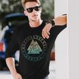ヴァルクナット オーディンシンボル ケルトノット 北欧バイキング ルーン文字 長袖Tシャツ 彼への贈り物