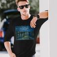 ヴィンセント・ファン・ゴッホによるローヌの星月夜 長袖tシャツ 長袖Tシャツ 彼への贈り物
