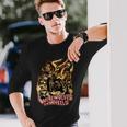 ヴィンテージ ホラー 狼男 ホイールバイカー 長袖Tシャツ 彼への贈り物