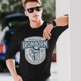 ヴィンテージ ボクシング 好き 鉄製 生まれ クイックハンド レトロ オールドスクール 長袖Tシャツ 彼への贈り物