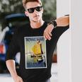 ヴィンテージ ヴェニス ヨット 運河 長袖Tシャツ 彼への贈り物
