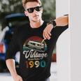 ヴィンテージ1990バースデー36年カセットペンシル 長袖Tシャツ 彼への贈り物