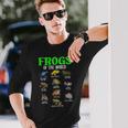 世界のカエル カエル種 生物学 自然 長袖Tシャツ 彼への贈り物