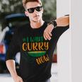 今カレーが欲しい インド料理 インド米 長袖Tシャツ 彼への贈り物