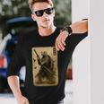 侍亀 日本美術 亀 武士道刀 長袖Tシャツ 彼への贈り物