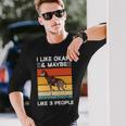 動物園の動物 オカピと3人くらいが好きです。 長袖tシャツ 長袖Tシャツ 彼への贈り物