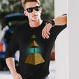 古代宇宙飛行士エジプトピラミッド宇宙人陰謀理論 長袖Tシャツ 彼への贈り物