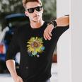 和ポップ ひまわり 長袖Tシャツ 彼への贈り物