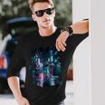夜の東京のvaporwave美的ストリート日本の芸術 長袖Tシャツ 彼への贈り物