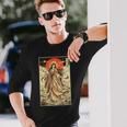 天照神道 女神 日本神話 浮世絵 長袖Tシャツ 彼への贈り物