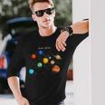 太陽系 太陽と惑星 宇宙 天文学 キッズギフト 長袖Tシャツ 彼への贈り物