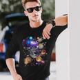 太陽系 太陽系の惑星 -Olarystem Planets 長袖Tシャツ 彼への贈り物