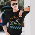 山と海 長袖Tシャツ 彼への贈り物