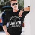 弁護士 I Raised One Attorney 法律顧問 パラリーガル 長袖Tシャツ 彼への贈り物