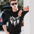 悪魔の歯痛 歯医者 クラシックイラスト 長袖Tシャツ 彼への贈り物
